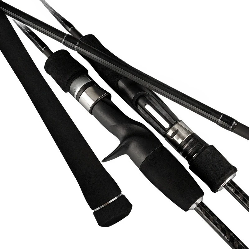 

Iron plate slow rocking rod offshore boat fishing rod FUJI guide ring carbon solid rod slightly one and a half ML wholesale