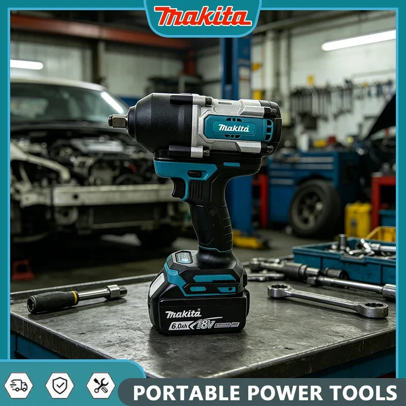 

Makita 1500Nm Electric Wrench, Premium Aluminum Body Multifunctional Lithium Power Tool for Home Decoration & DIY Projects