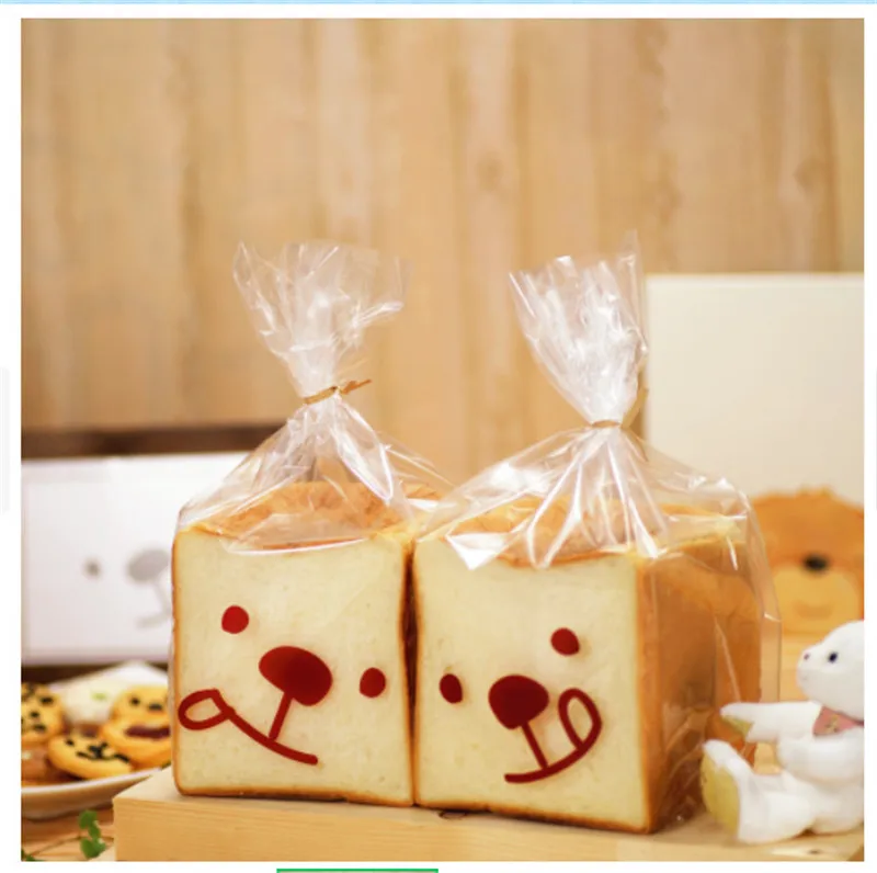 

50Pcs Transparent Clear Baking Bread Toast Cake Snack Bags Opp Flat Pocket With Tie Wire Food Packaging