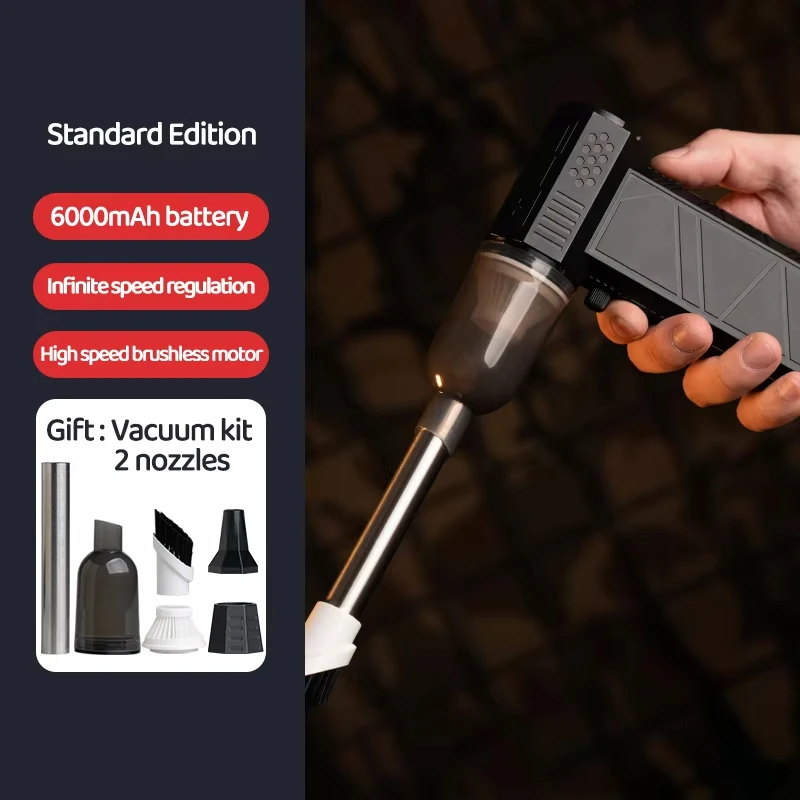 Violent Fan 200000RPM Powerful Air Blower Vacuum Dust Cleaner Type-C Charging Strong Winds 53m/s Brushless Turbo Jet Blower 