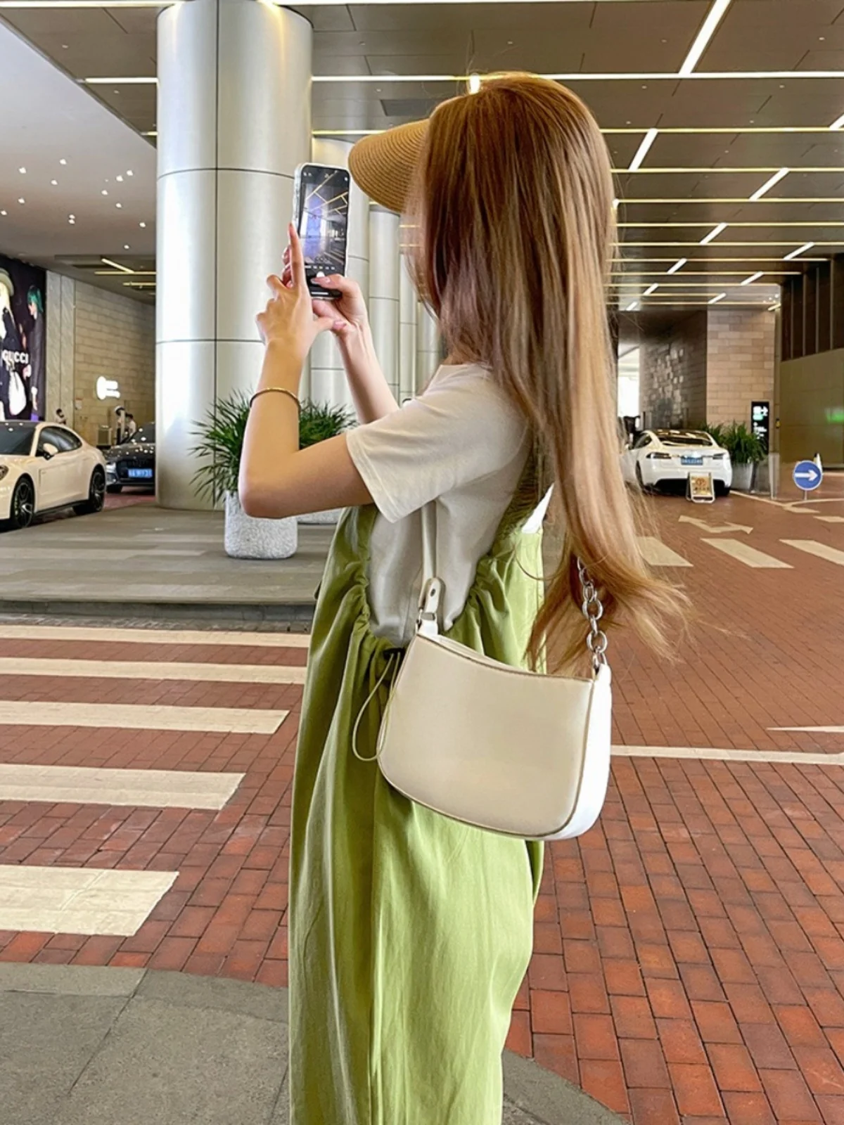 ชุดเอี๊ยมลำลองสไตล์เกาหลีสำหรับผู้หญิง ฤดูร้อน 2024 ผ้าโพลีเอสเตอร์ กางเกงขายาวเก้าส่วน ช่วยลดเลือนริ้วรอย