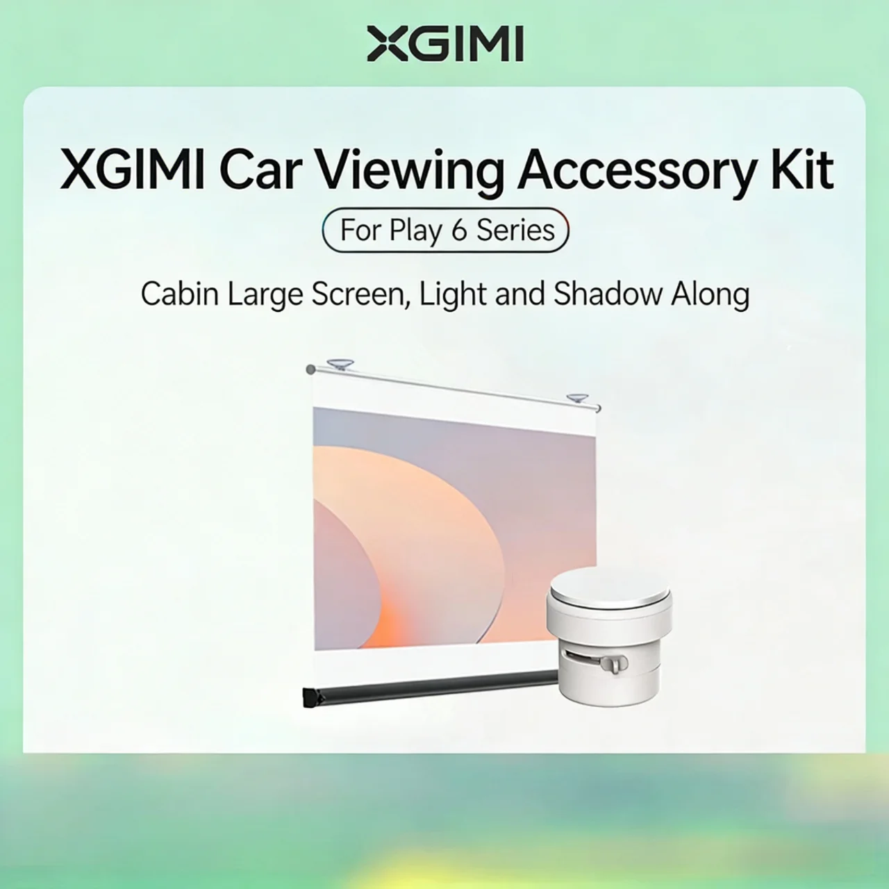 Juego de Accesorios para Ver Películas en el Auto XGIMI (incluye Pantalla de Proyección para Auto, Soporte de Techo para Auto para la Serie Play 6)