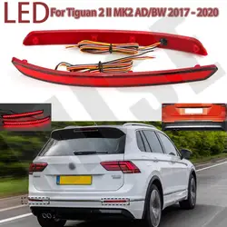 Reflectores LED de parachoques trasero para coche, lámpara de señal de giro, luces de advertencia de estacionamiento, para VW Volkswagen Tiguan L SUV 2017-2020