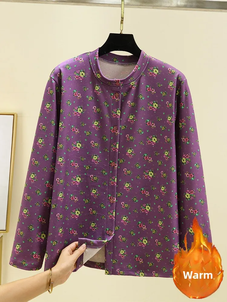 

Thiened Long Sve Spwear Top, зимняя домашняя одежда, теплое пальто Fce Velboa на пуговицах, женское пальто для отдыха и дома