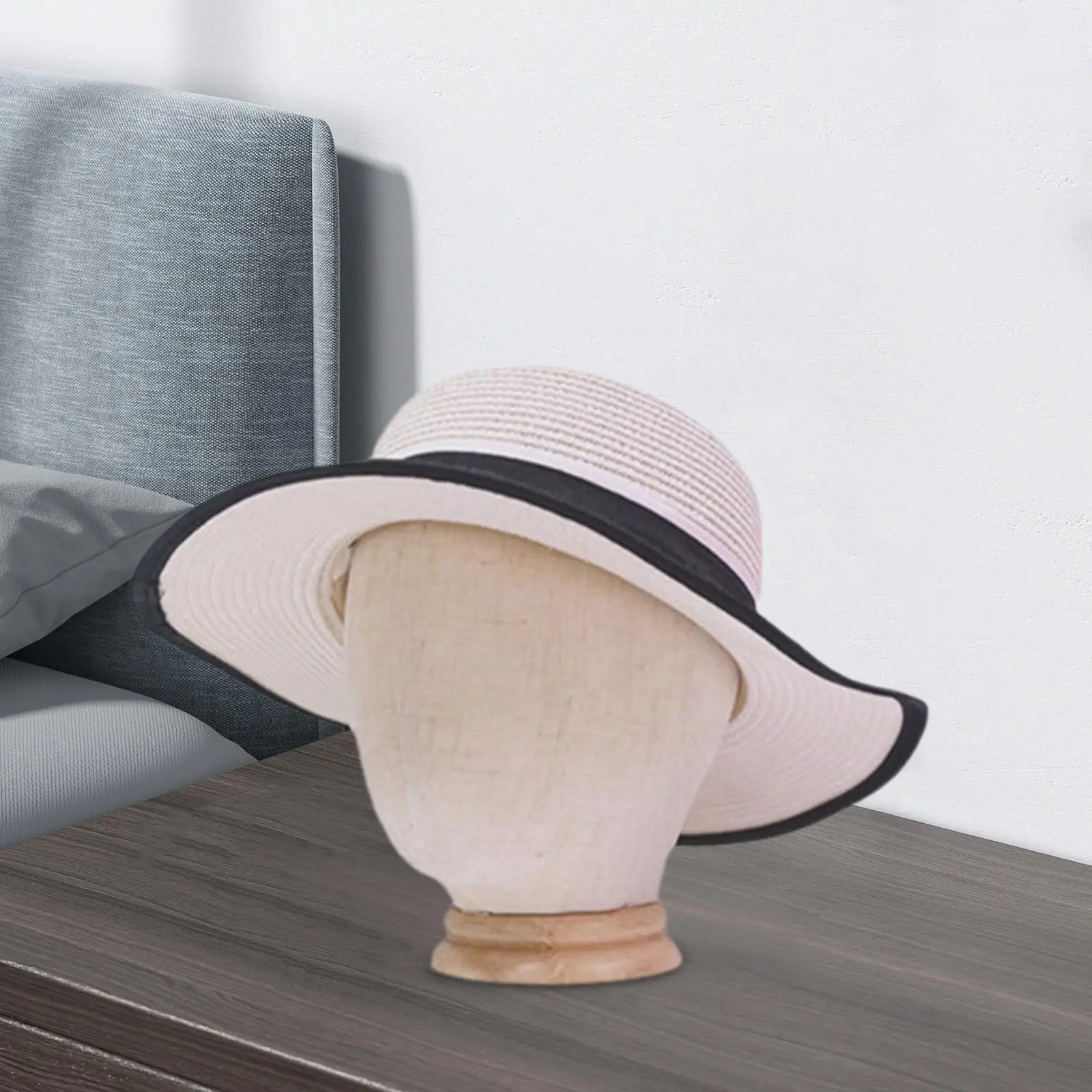 حامل عرض قبعة على شكل رأس شعر مستعار ، نموذج رأس مانيكان متعدد الوظائف ، رف تخزين قبعات لصالونات التجميل وسماعات الأذن