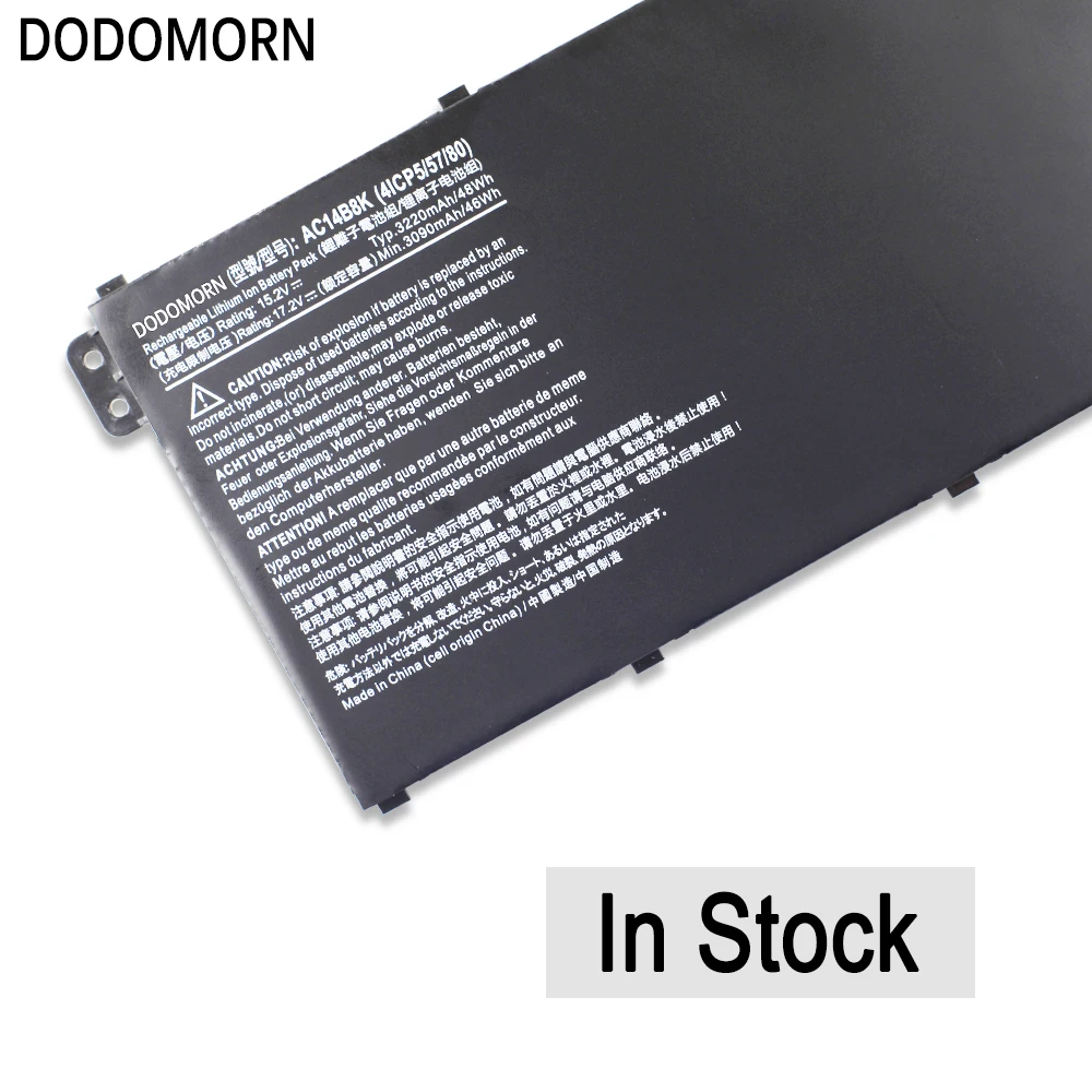 Imagem -05 - Dodomorn-acer Chromebook Laptop Bateria Ac14b8k 11 13 15 Cb3111 Aspire Es1-131 Es1511 Es1-512 Es1-521 Es1-531 Es1731