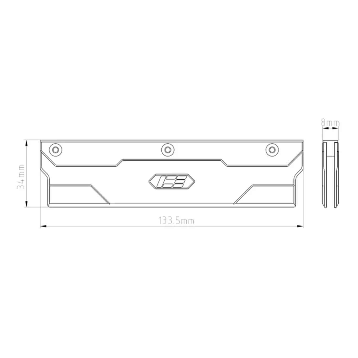 Full Copper RAM memori Heat Sink Disspation rompi, melayani DDR5,DDR4,DDR3,Electrophoretic ,Thermal Pad termasuk, HITAM