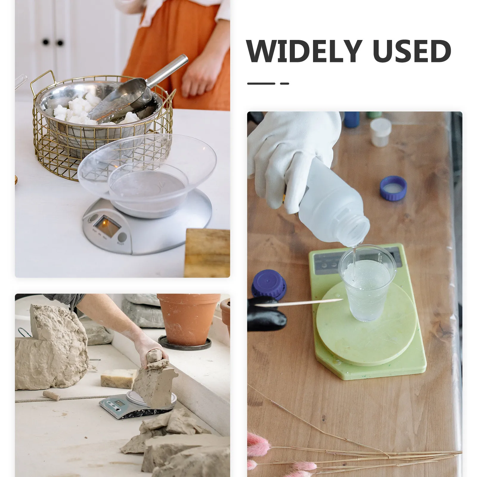 100 Platos de Pesaje de Plástico para Manipulación de Polvo en Laboratorio, Ligeros, Portátiles, Reutilizables, Precisos y Delicados