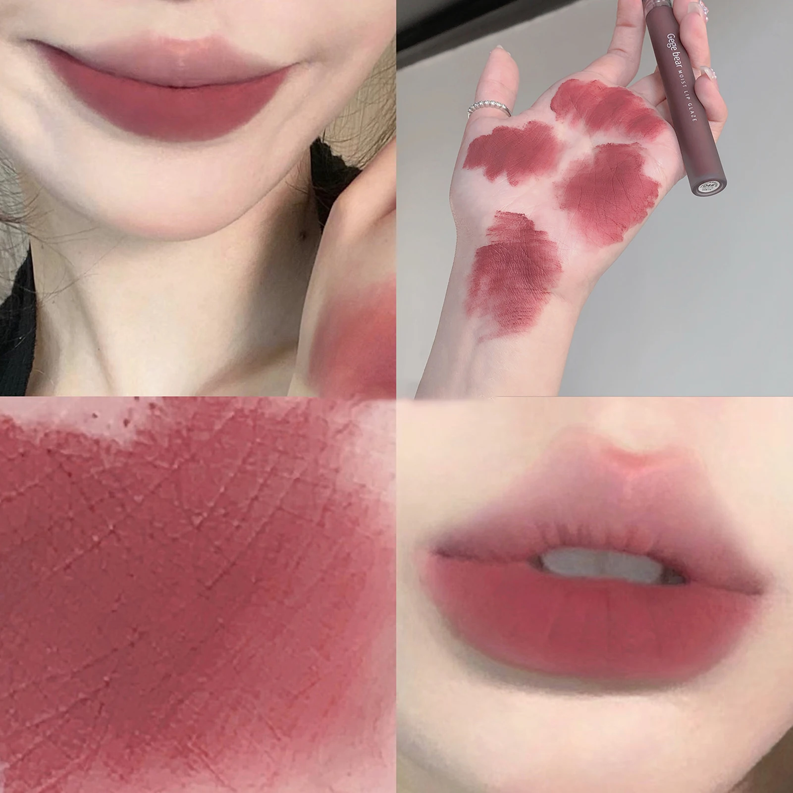 Jules Tint Stain-Rouge à lèvres liquide longue durée, 6 couleurs, finition 256, femme et fille