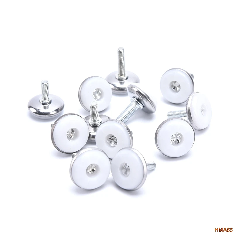 4Pcs Anti-slip Base Table Cabinet Leg Pad Feet Leveler M6 M8 Screw Metal Furniture Foot Level Adjustable Steel Furniture Legs