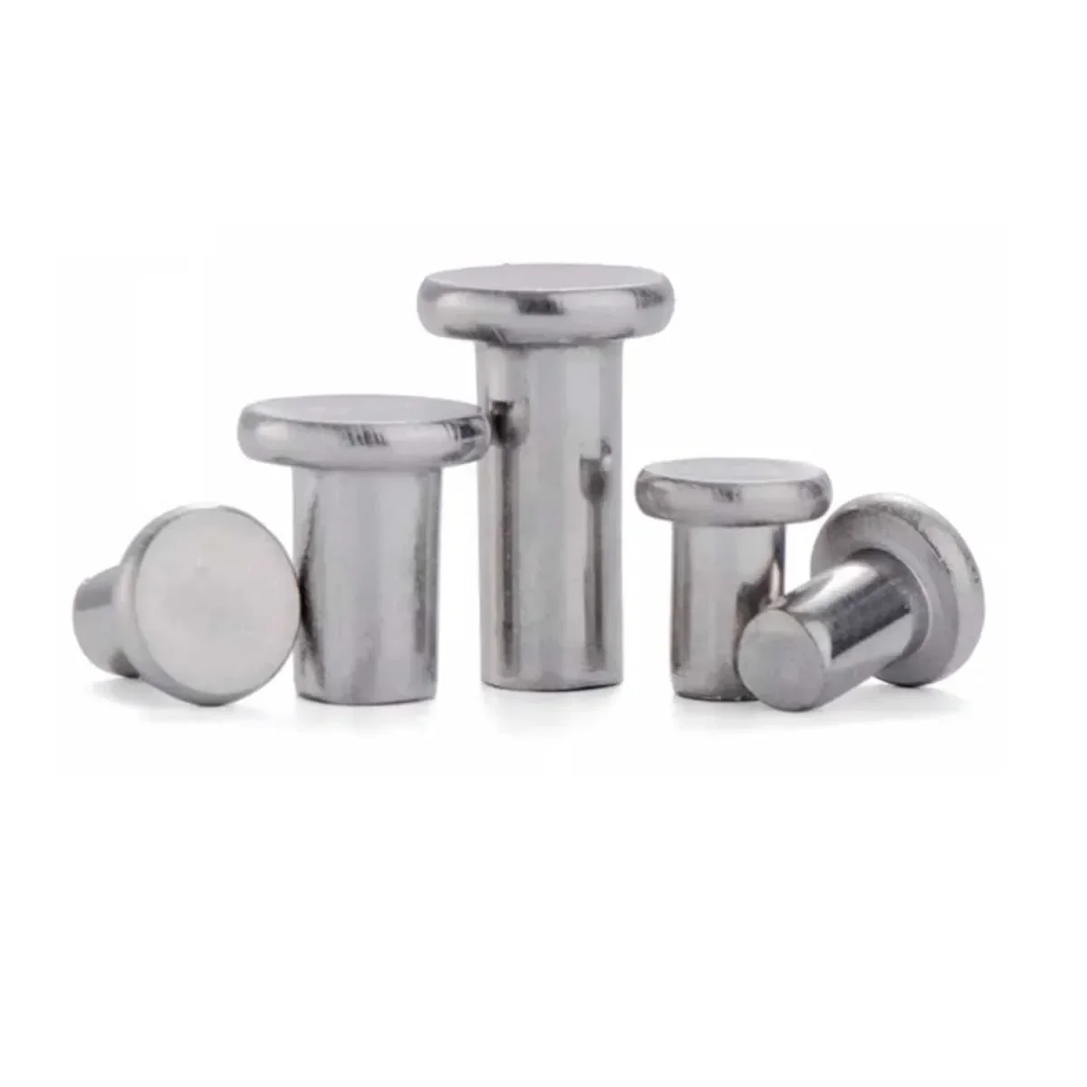 304 Stainless Steel Flat Head Tapping Flat Cap Solid Rivet M2M2.5M3M4M5M6M8