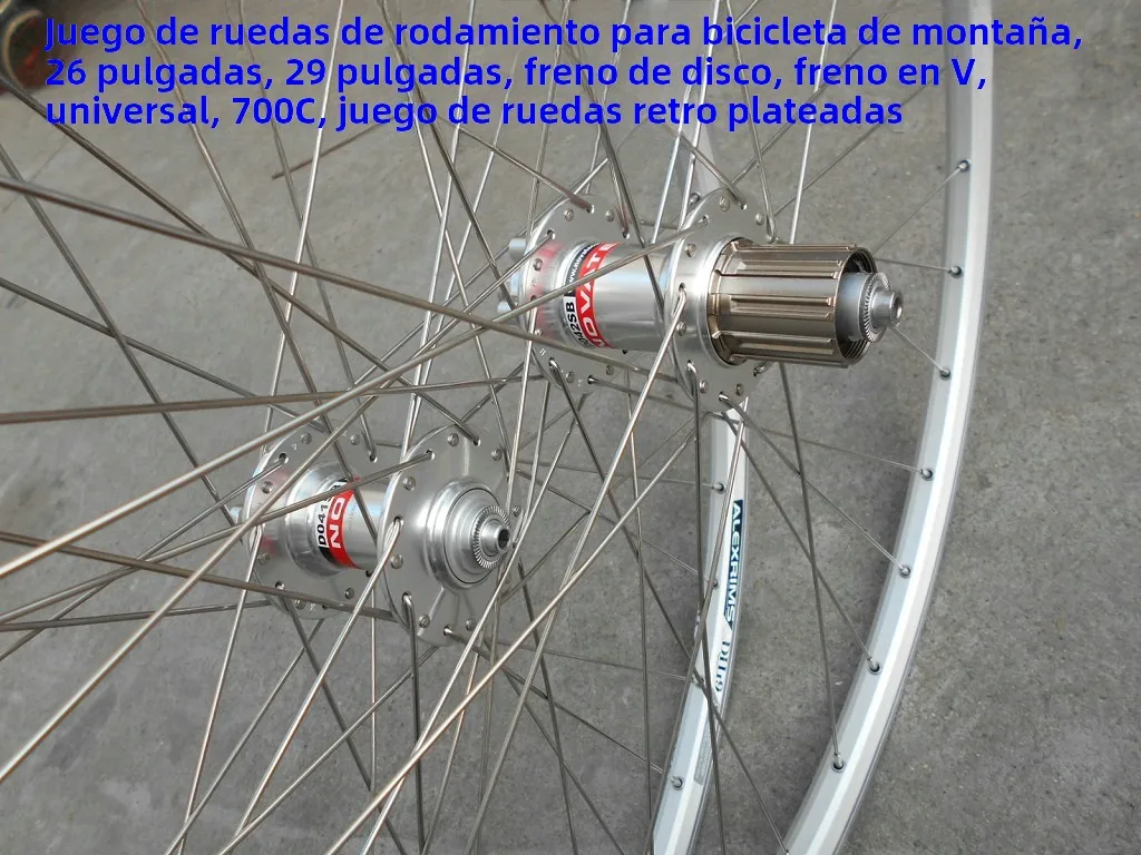 Juego de Ruedas para Bicicleta JiuYu de 29 Puadas, Ruedas para Bicicleta de Viaje de 700C, Juego de Ruedas para Bicicleta d...