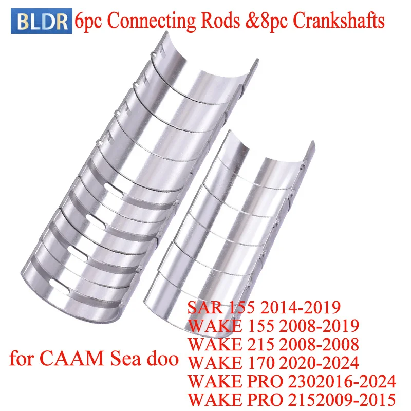 Motorcycle Connecting Rod Bearing Crankshaft 50mm Replacement Parts for CAAM Sea Doo SAR 155 WAKE 155 170 215 WAKE PRO 215 230