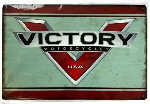 Victory Motorcycles USA Vintage Novelty Metal Sign ; Wall Art