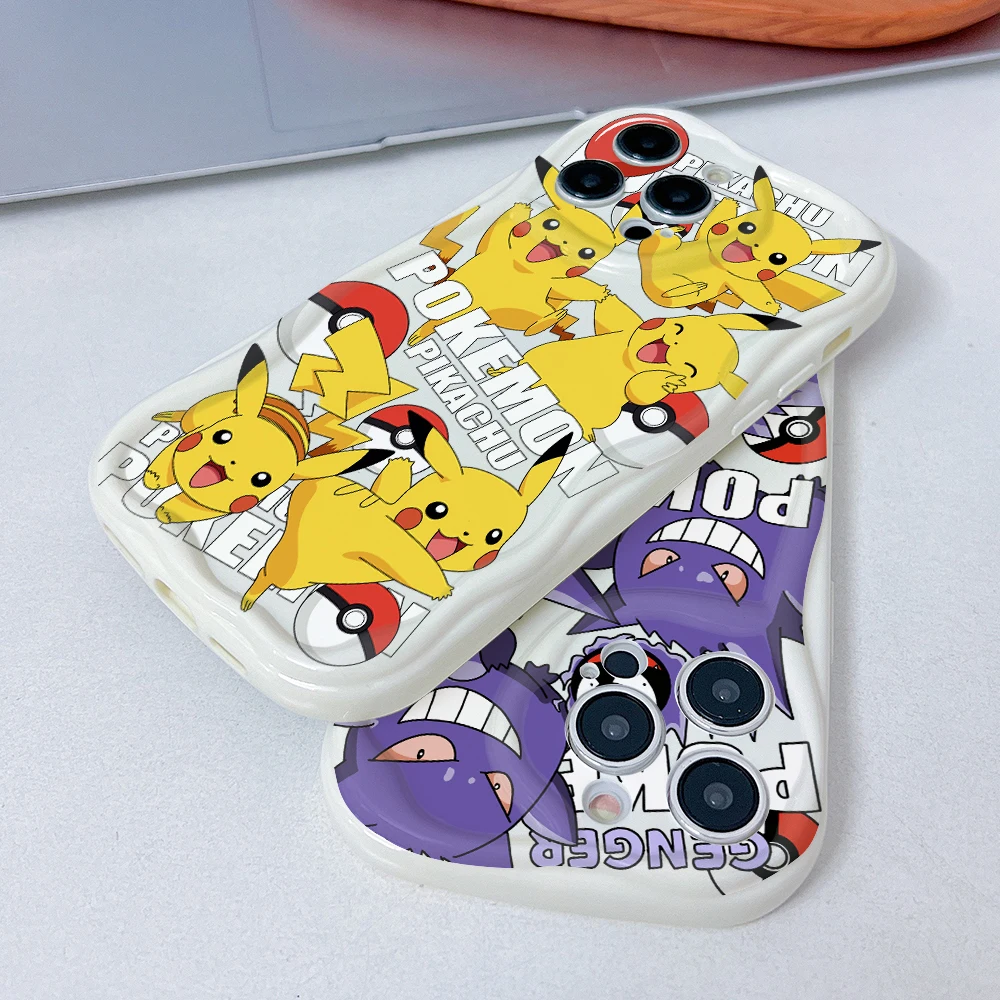 Pikachus Gengars Bulbasaurs Phone Case for Oppo Realme C67 C65 C63 C55 C53 C35 C33 13 12 11 10 GT Pro Plus 4G 5G 3D Soft Cover