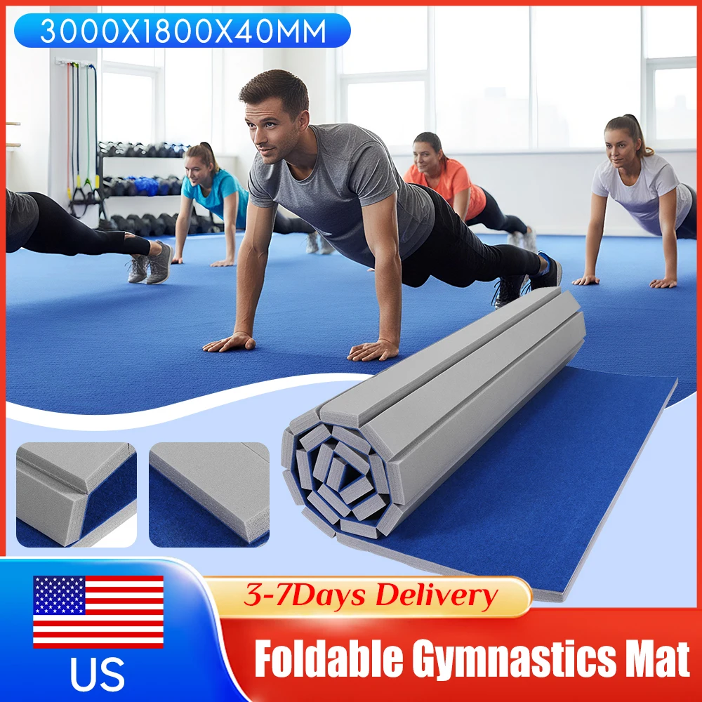 

Сверхтолстые гимнастические маты для акробатики с нескользящей поверхностью, складные, рулонные, для пилатеса, йоги, фитнеса, растяжки, боевых искусств