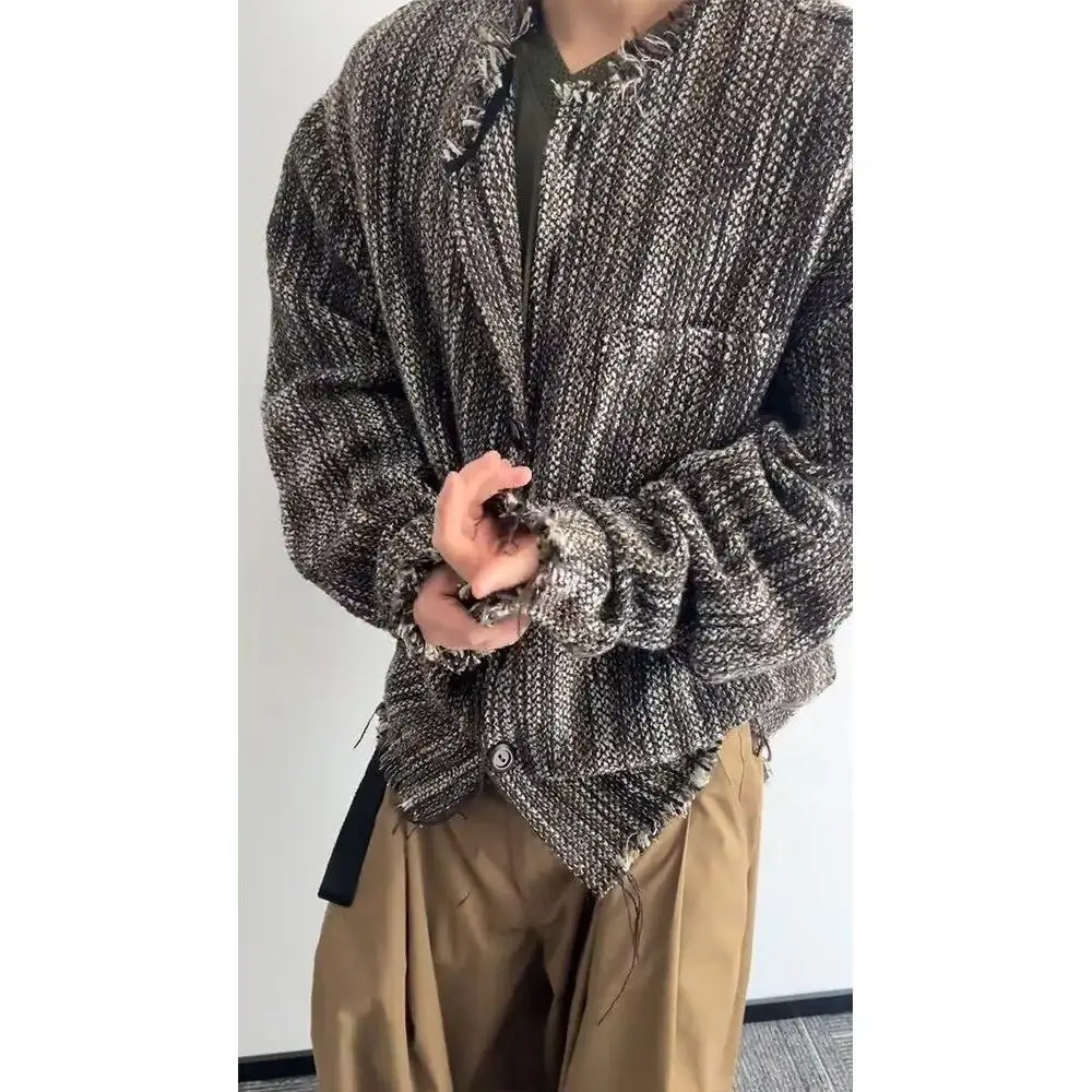 

Loose Fit Men's Jaet 2024 Spring Autumn Sli Harajuku Korean Hong Kong Sle High Street Faion Casual Outerwear