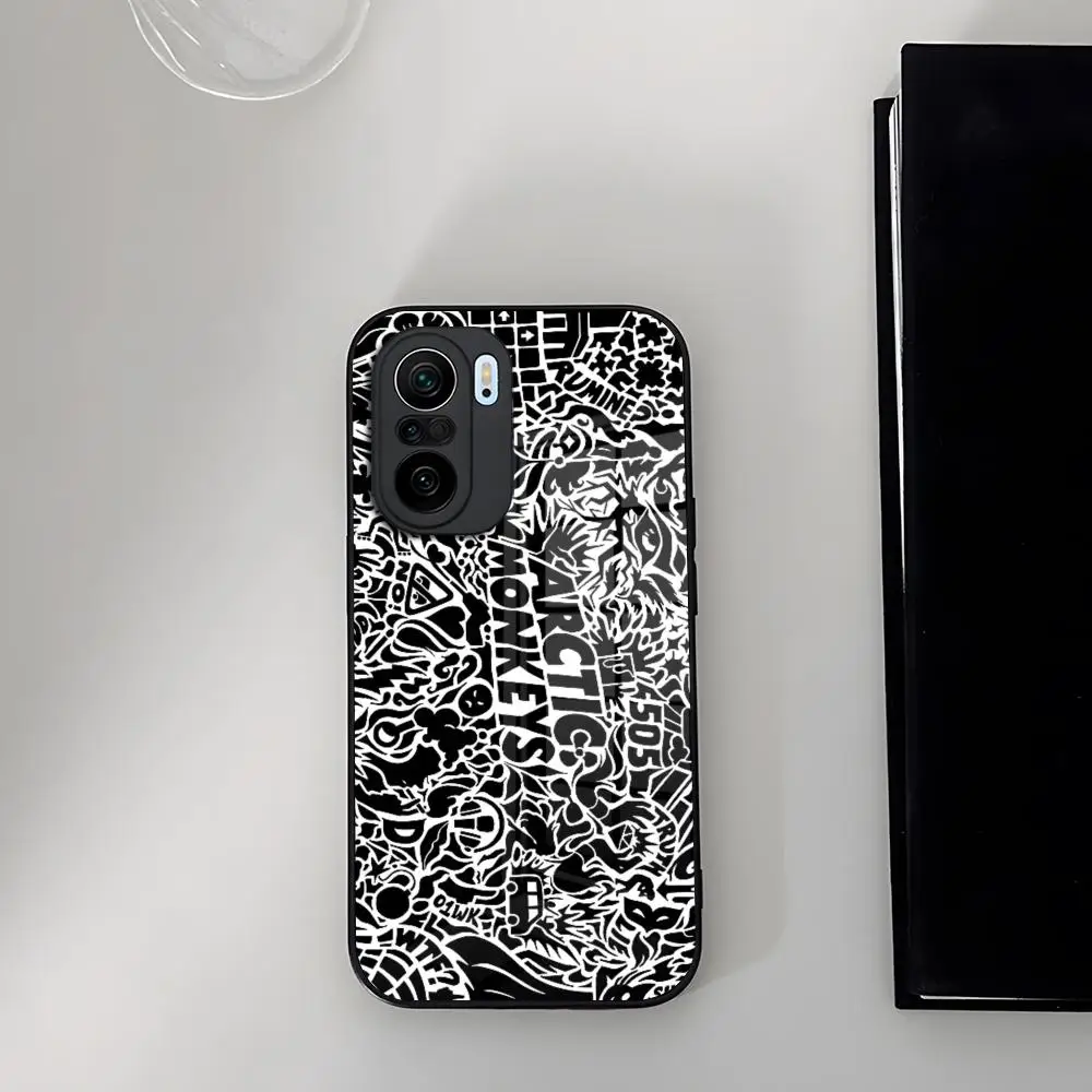 جراب هاتف زجاجي للقرود في القطب الشمالي ، غطاء لشاومي 14 12 لايت برو 13 11T لايت ، بوكو M6 M5 X6 X5 X3 NFC F5 F6 Pro ، عرض خاص #6