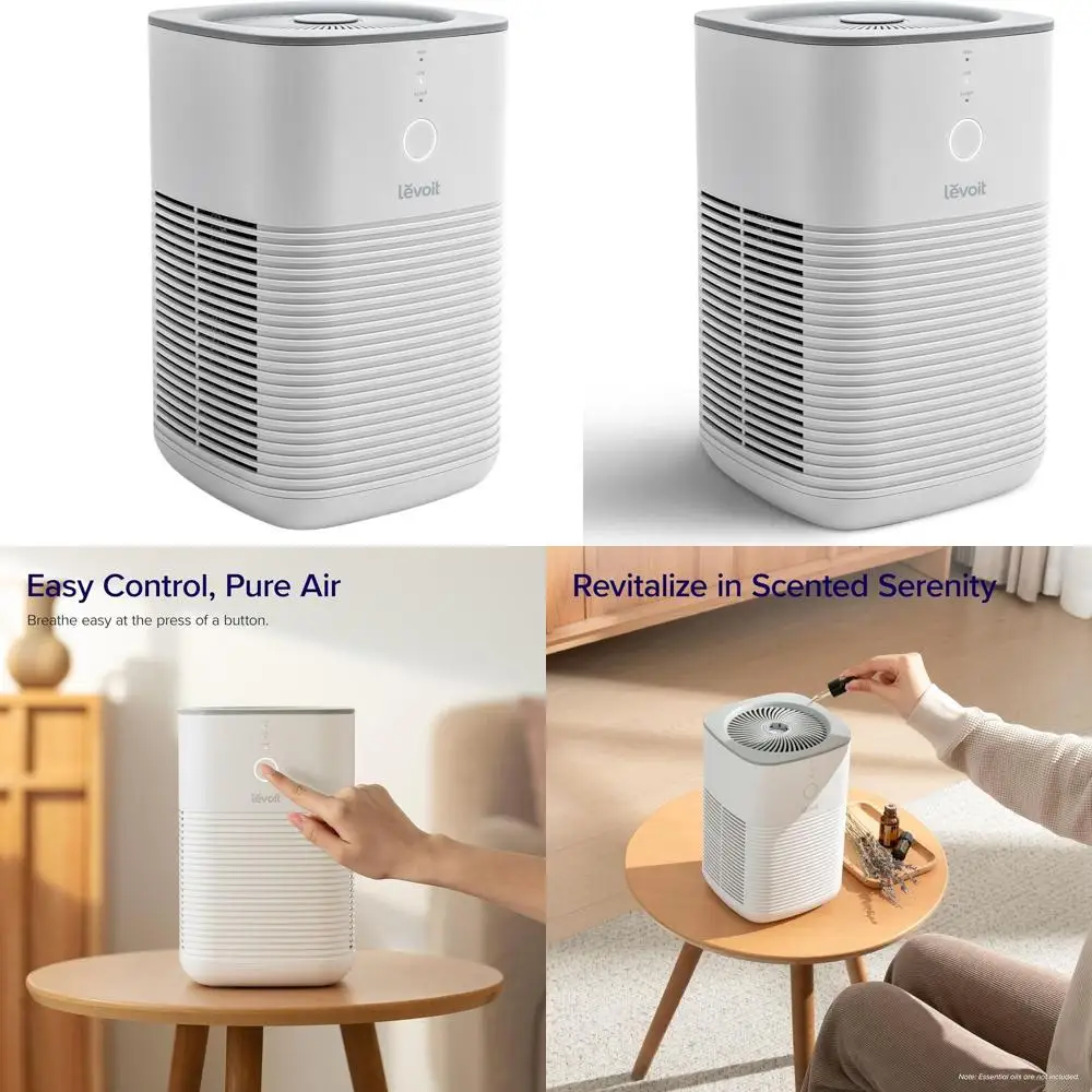 

Сертифицированный очиститель воздуха для небольших помещений: ароматерапия, устранение дыма и шерсти животных, белый цвет