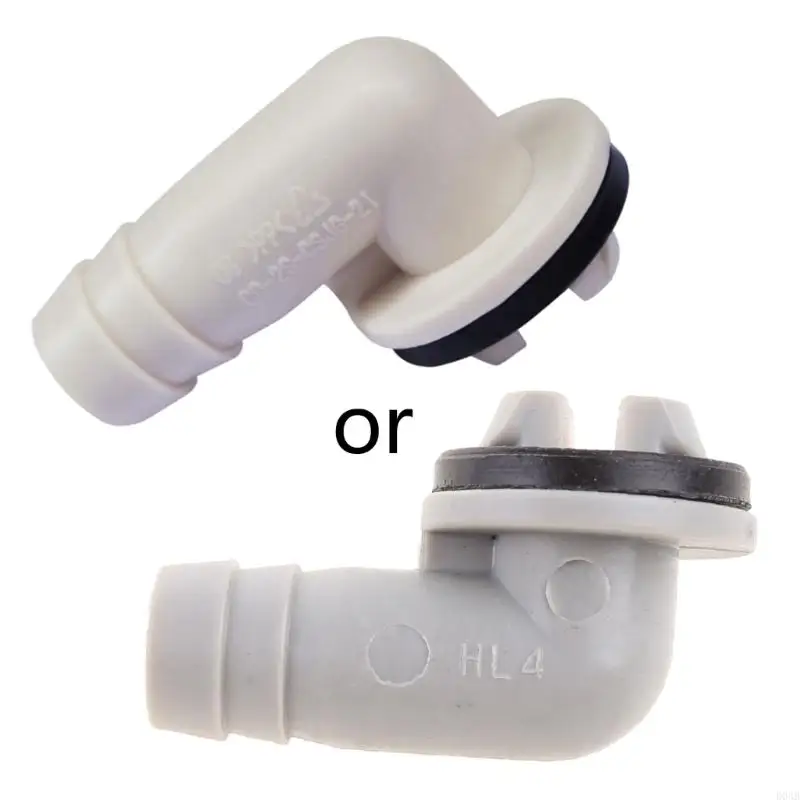 D0AB Air Climating Unit externe Connecteur tuyau vidange Elbow 15 mm avec anneau en caoutchouc pour plupart