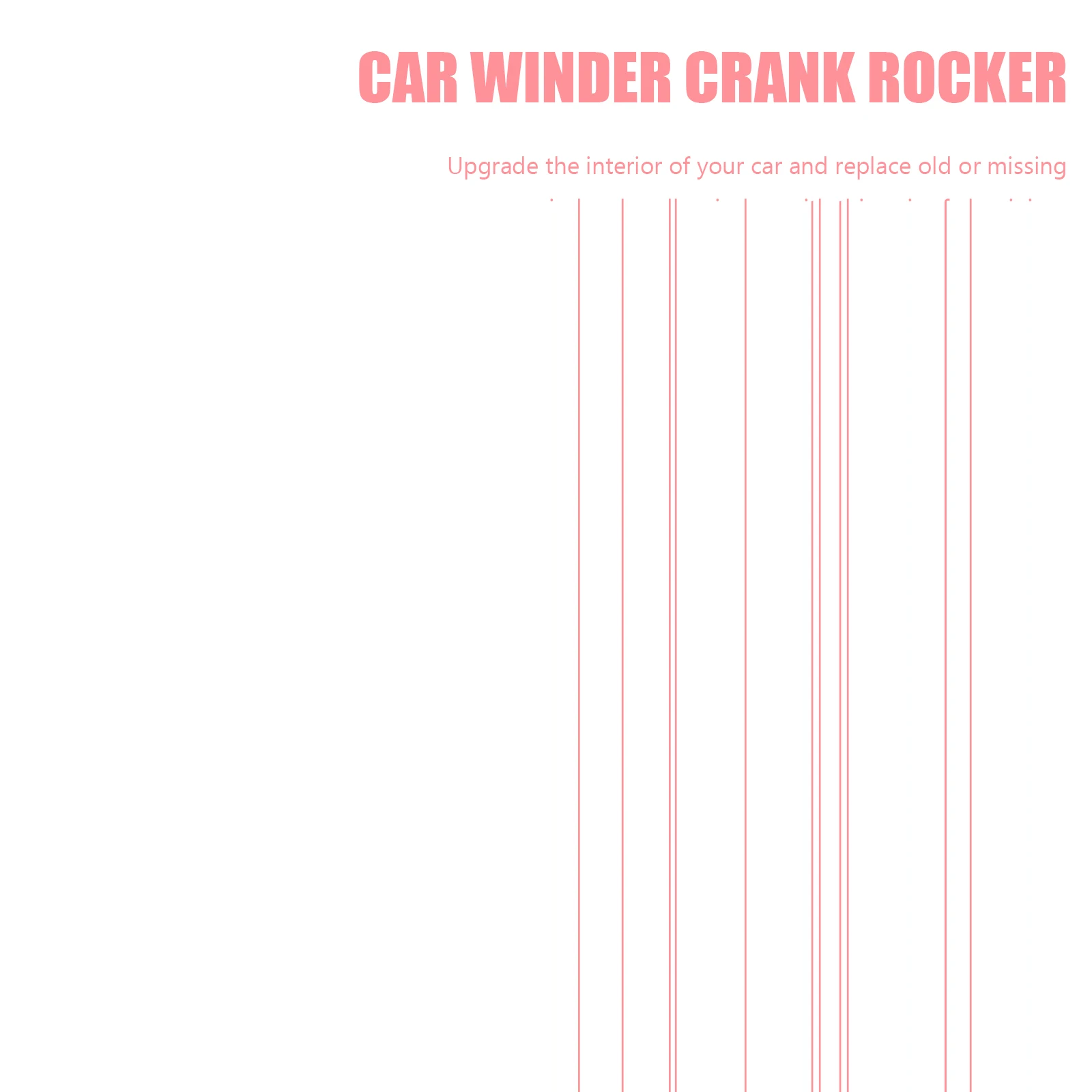 Car Window Shake Handle Aluminum Winder Crank Rocker Universal Door Crank Replacement Manual Fit Vehicles Red Child Safety