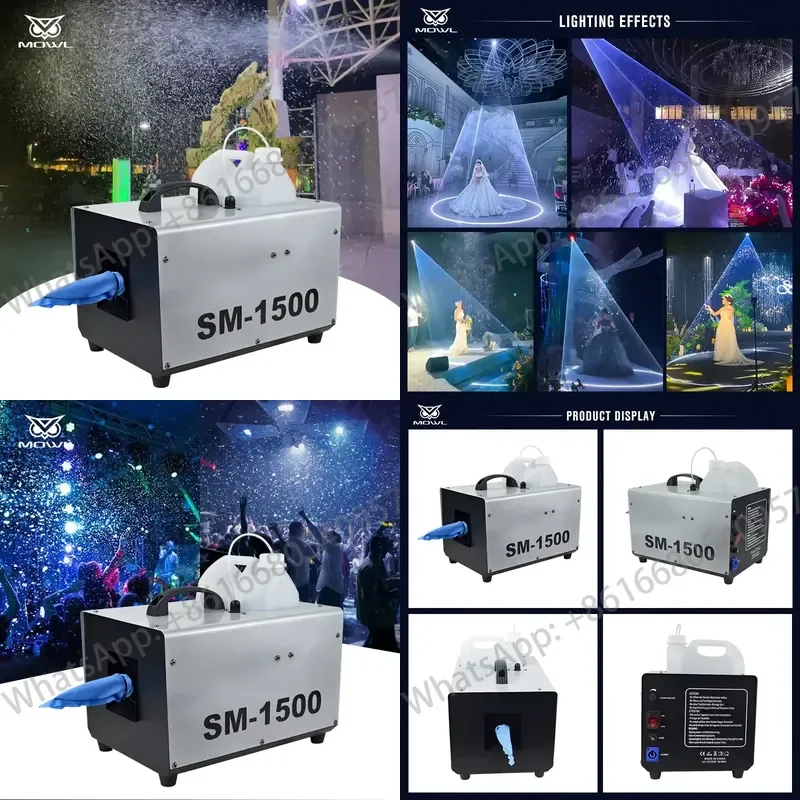 Stage Special Effects Indoor Outdoor 1500W DMX512 Remote Control Artificial Snow Machine