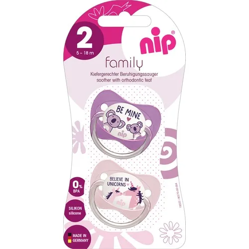 Nip Family Silicone Pacifier 5 - 18 Months