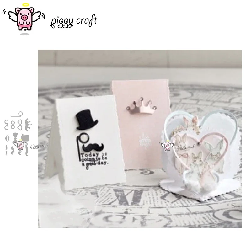 Piggy Craft metal cutting dies cut die mold Gentleman Princess Set Scrapbook paper craft mold blade punch stencils dies