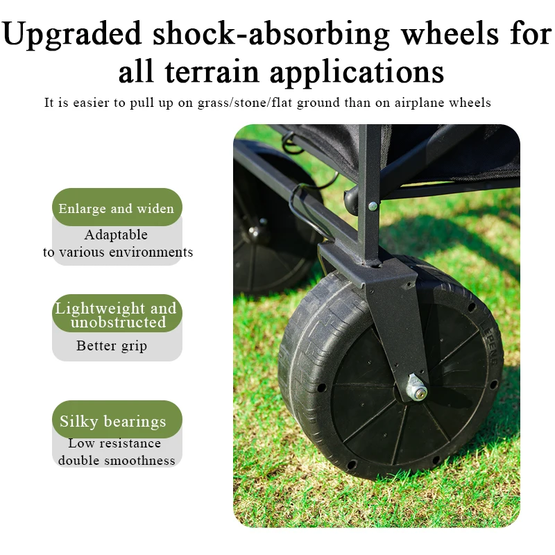 Electric Power Garden Wagon 8inch Wide Wheel 20000 Rpm 25w Camping Beach Wagon Cart - view 4