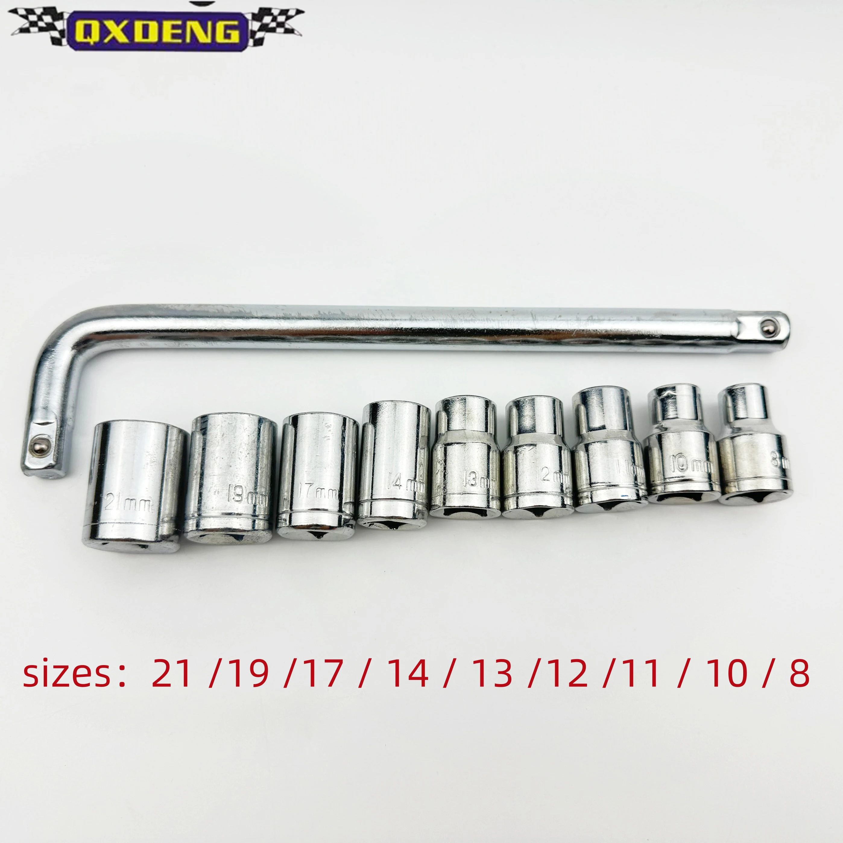 Moto Auto Parts Wrenches Steel Hand Socket Socket Wrench Set Tools Household Machine Tools Metal Carpenters Construction Workers