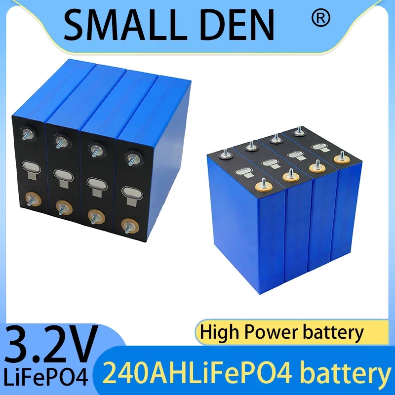 

4s Grade A 240Ah lifepo4 12V 24V 48V Rechargeable battery pack 3.2V 240AH Lithium Iron Phosphate Prismatic Solar EU US TAX FREE