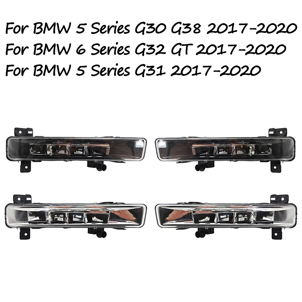 

For BMW 5 Series G30 G31 G38 6 Series G32 GT 2017-2020 Daytime Running Light Front Bumper Anti Fog Light 63177349131 63177349132