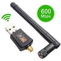 Kacool USB WiFi Bluetooth Adapter 600Mbps Dual Band 2.4/5Ghz Wireless Mini WiFi Dongle