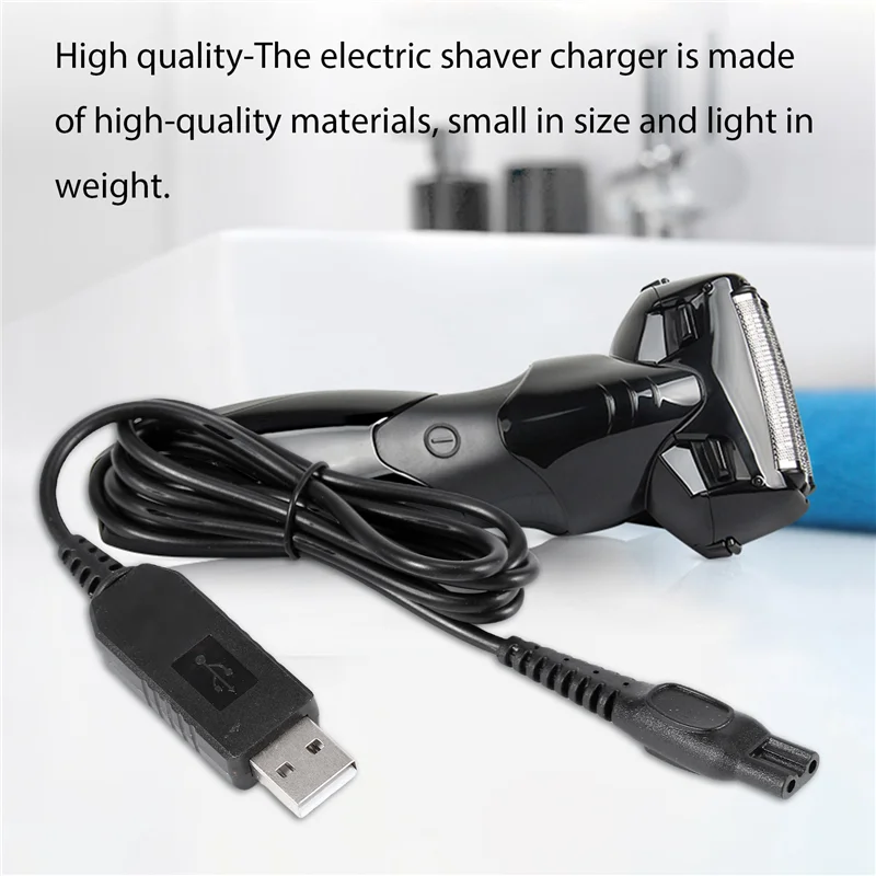 Charger for Philips Shaver,15V USB Charger Charging Cable Power Cord for Philips Norelco Oneblade QP6520 QP6510