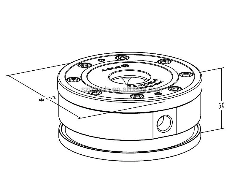 Zero point system single center chuck 10004