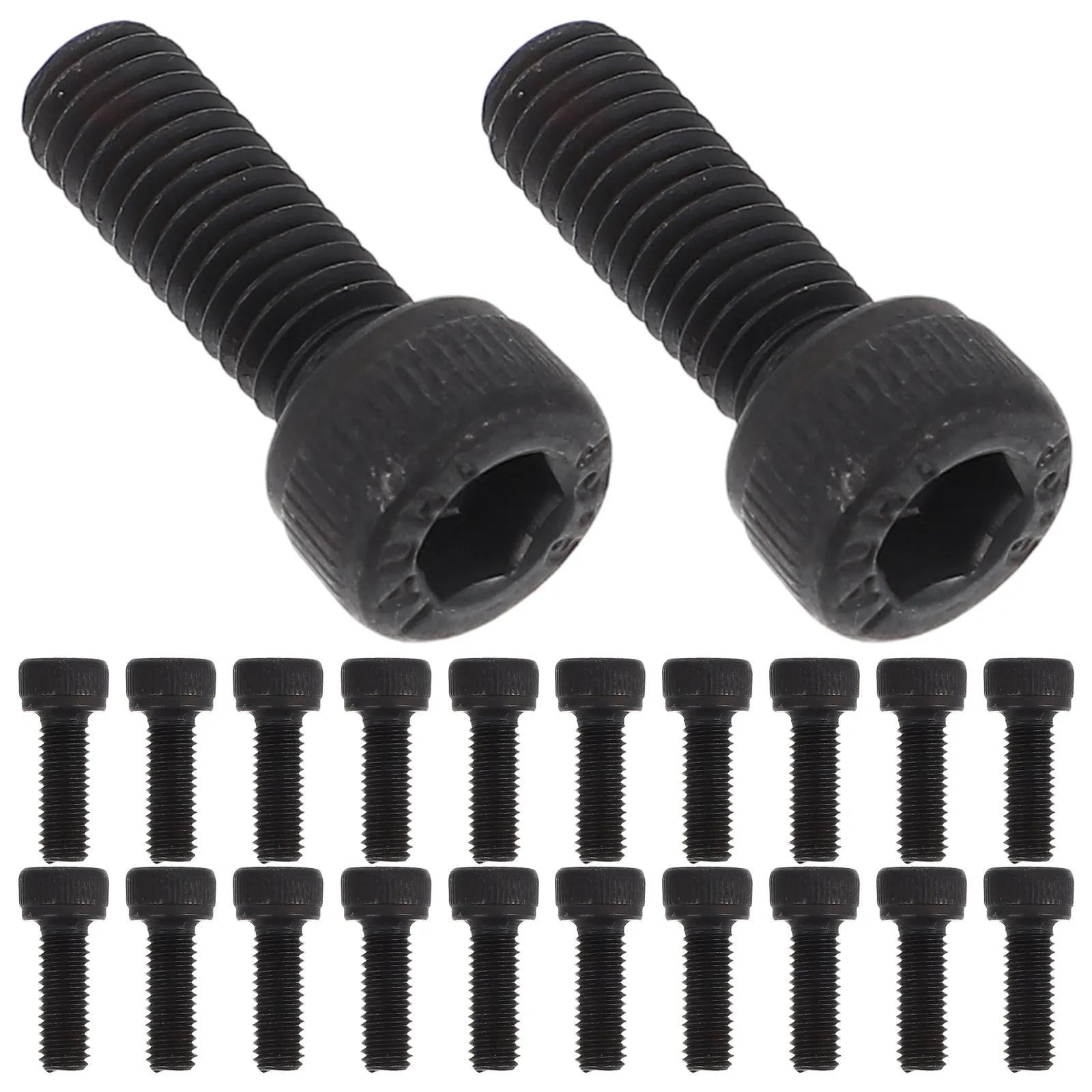 50Pcs Din912 Carbon Steel Hexagon Socket Head Cap Screws M5x18 Knurled High Friction Fasteners for Machinery Furniture