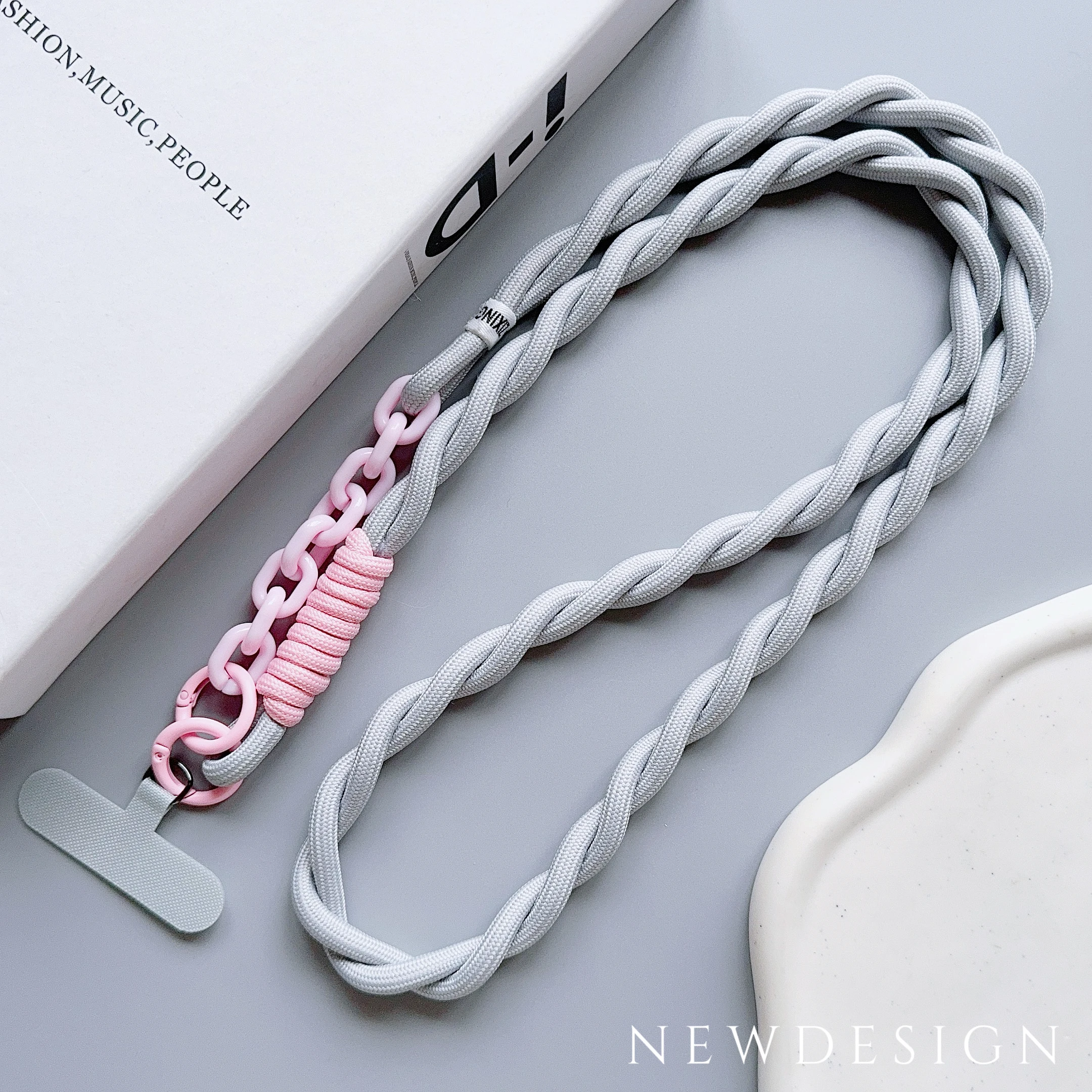 Cute Phone Lanyard, Universal Case Acrylic Crossbody Strap