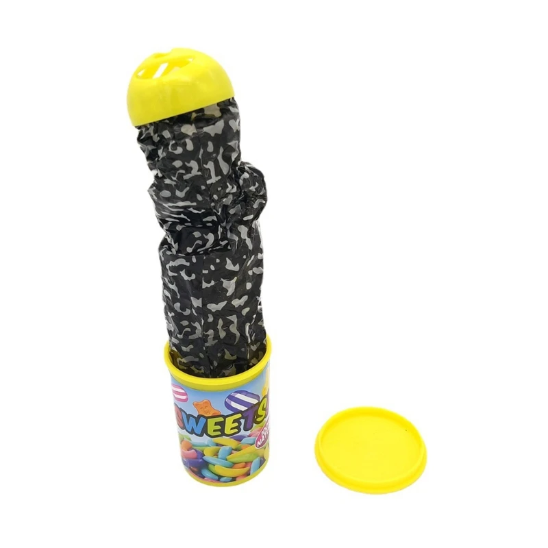 77HD Prank Candy Can Shocking Toy Funny Trick Supplies with Spring Snake