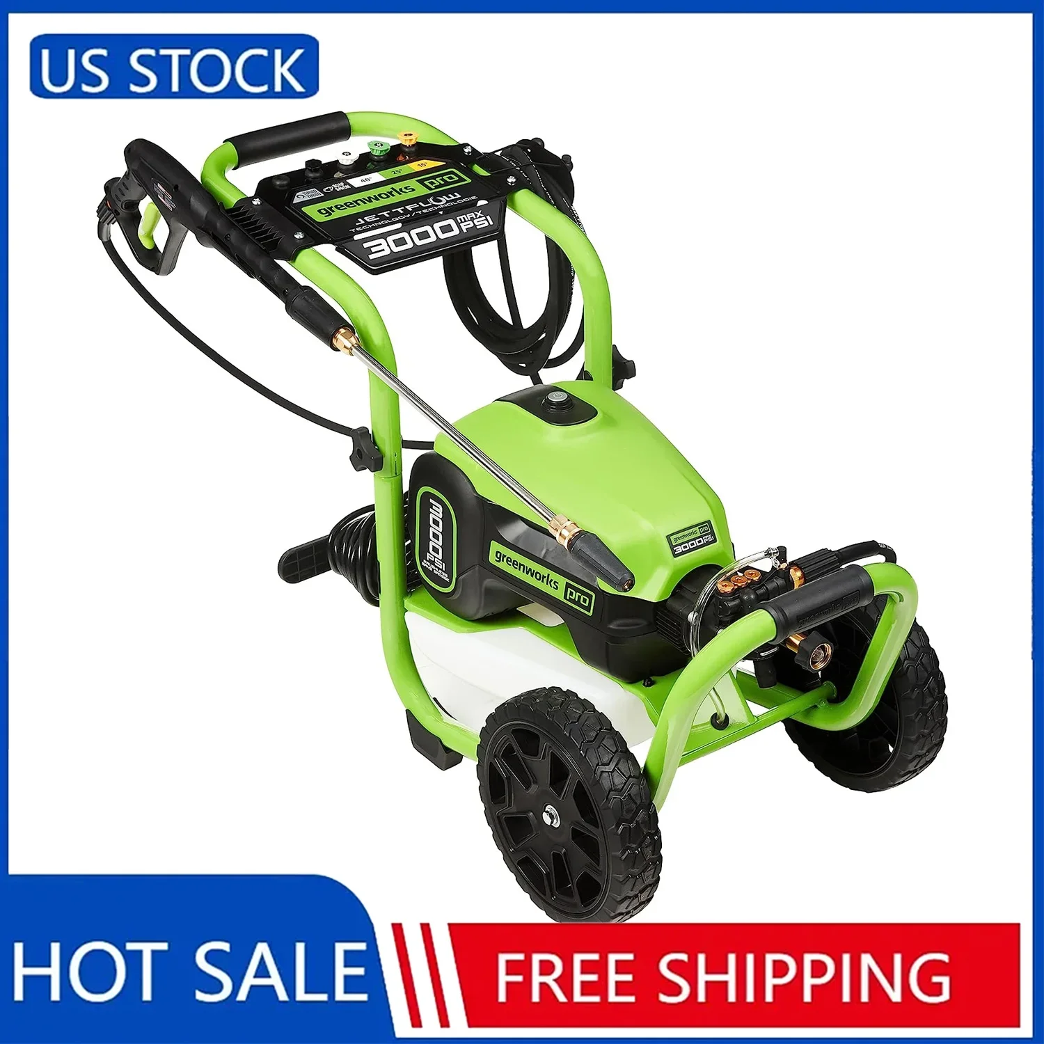 

3000 PSI (1.1 GPM) TruBrushless Electric Pressure Washer (PWMA Certified) 24.09"L X 17.91"W X 38.39"H