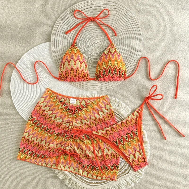 

2026 сексуальный комплект бикини из 3 предметов, женский купальник, женский купальник из трех предметов, пляжная одежда для купания, купальные костюмы, бразильское бикини, купальщица в бассейне