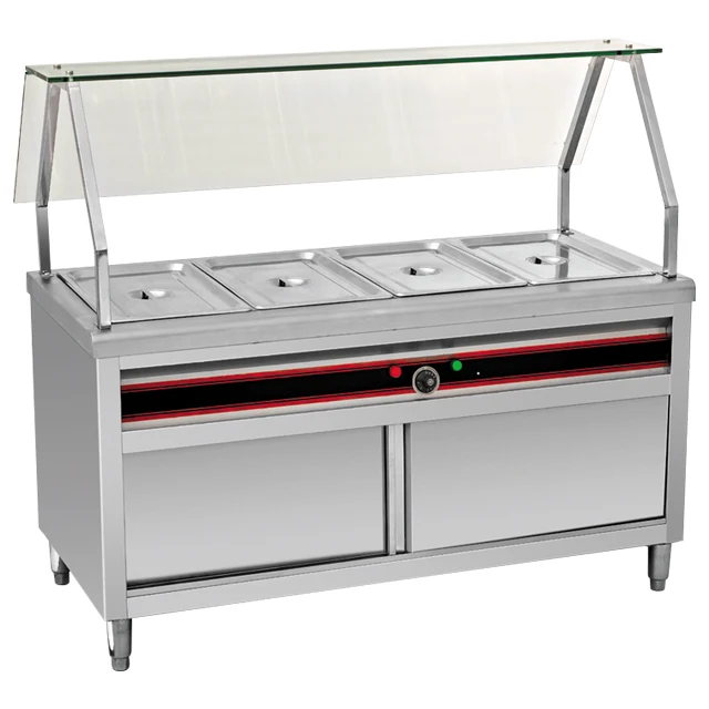 

Electric Bain Marie Food Warmer Counter For Hot Buffet Food Display