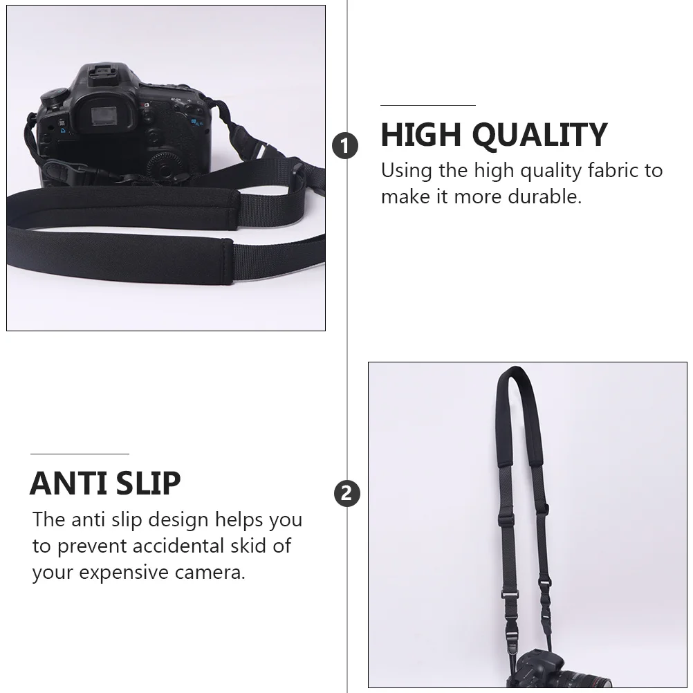 

1Pcs Premium Camera Shoulder Strap Adjustable Decompression Neck Belt Strong Nylon Material Secure Grip for Compact Digital