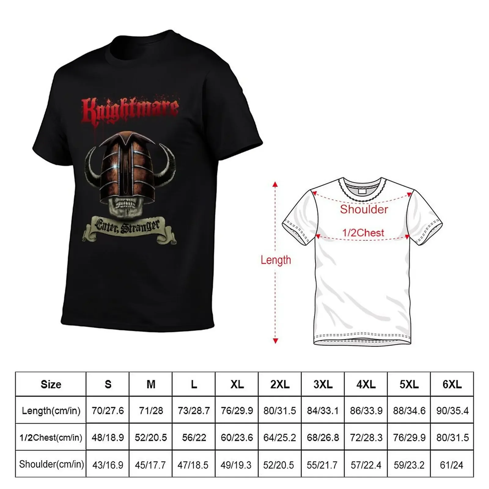 Knightmare - Enter, Stranger T-Shirt Aesthetic clothing basketball graphic tees fruit of the loom mens t shirts