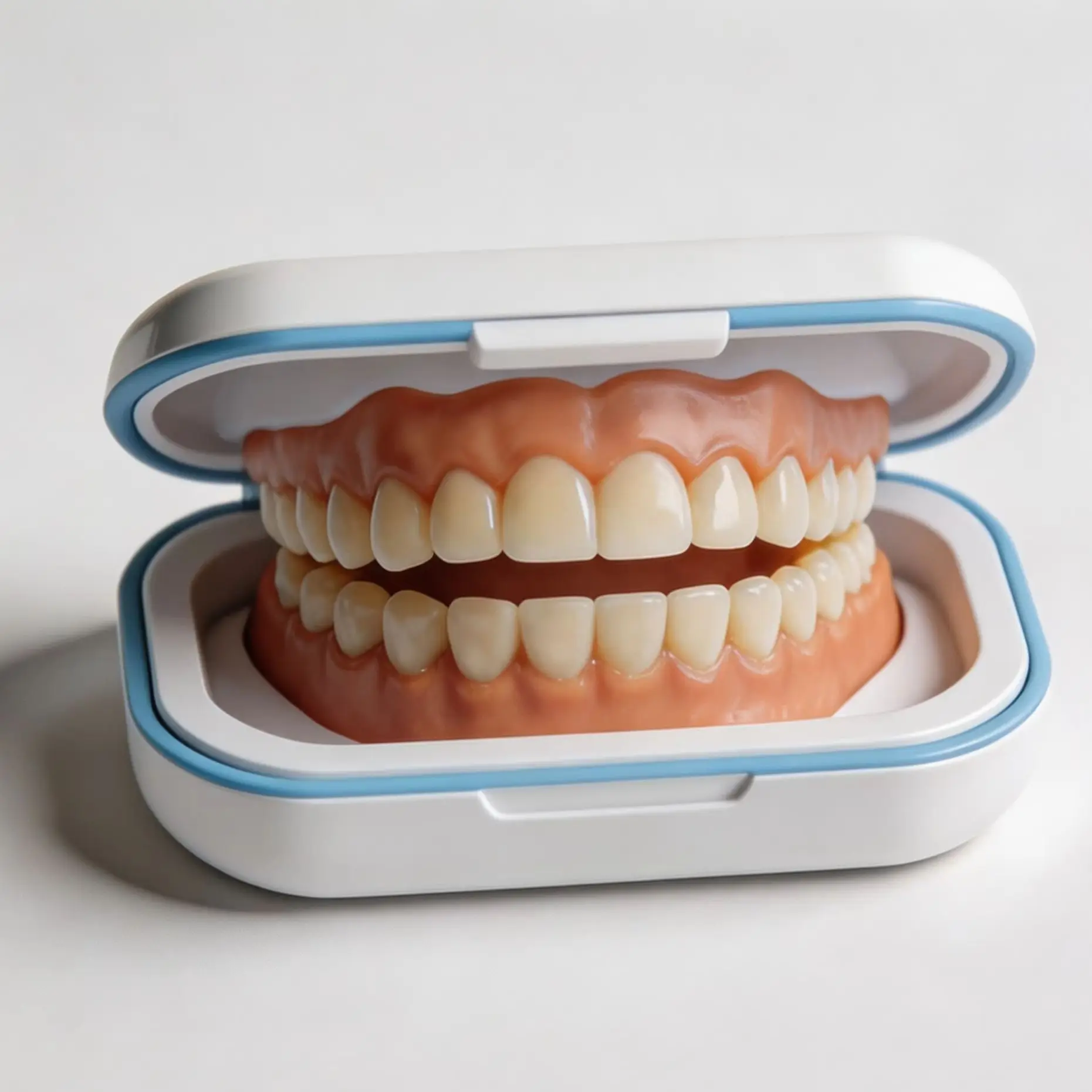 Natural-Looking Silicone Full Denture Set (Upper & Lower) – Soft, Comfortable Fit for Daily Oral Care, for Men & Women