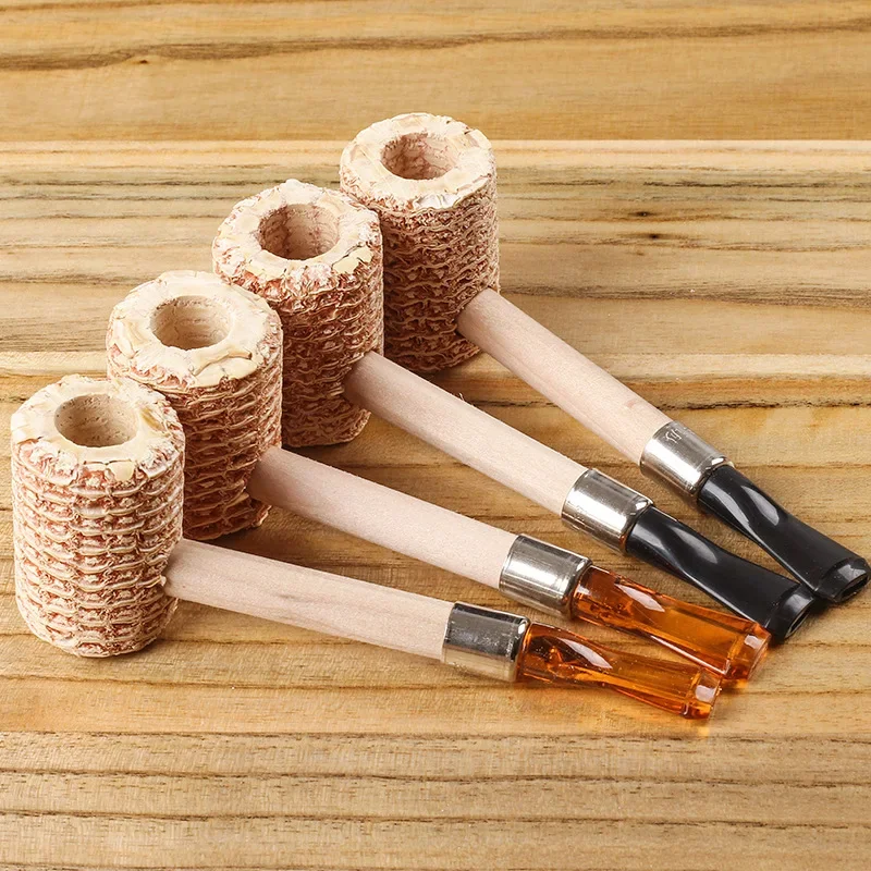 

Corn Tobacco Pipe Medium Lengthened Straight Cigarette Pipes Smoking Pipe Smoking Cigarette Holder Mouthpiece Accessories