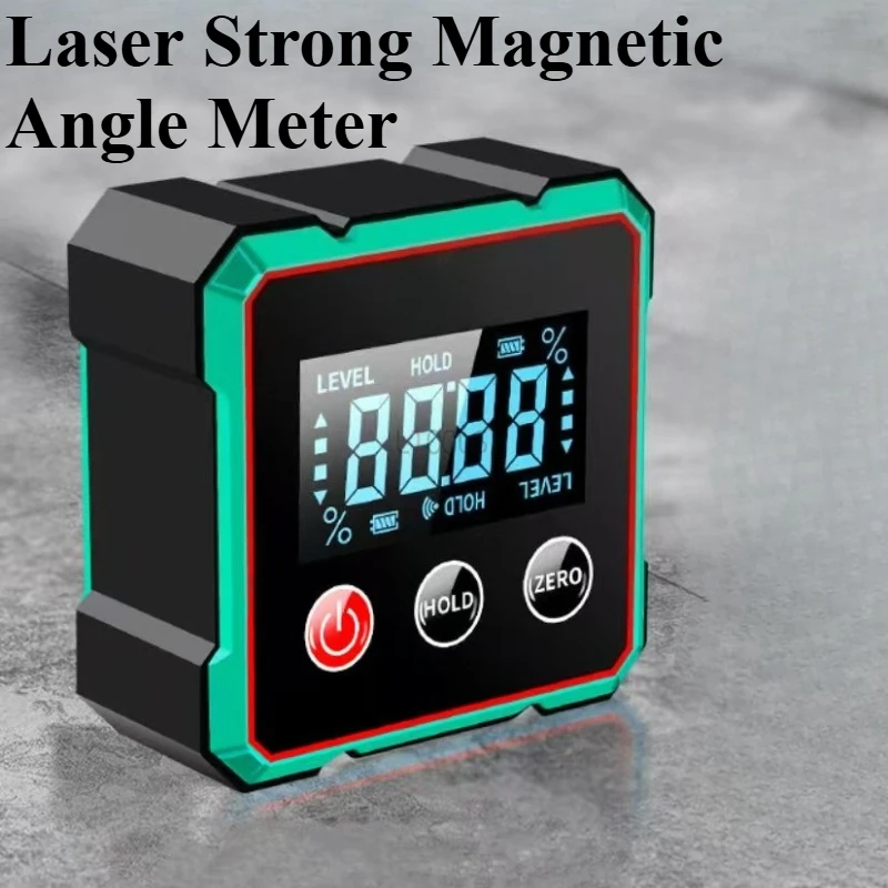 

Woodworking Laser Digital Inclinometer Portable Electronic Laser Level Building Construction Special Magnetic LCD Display Tools