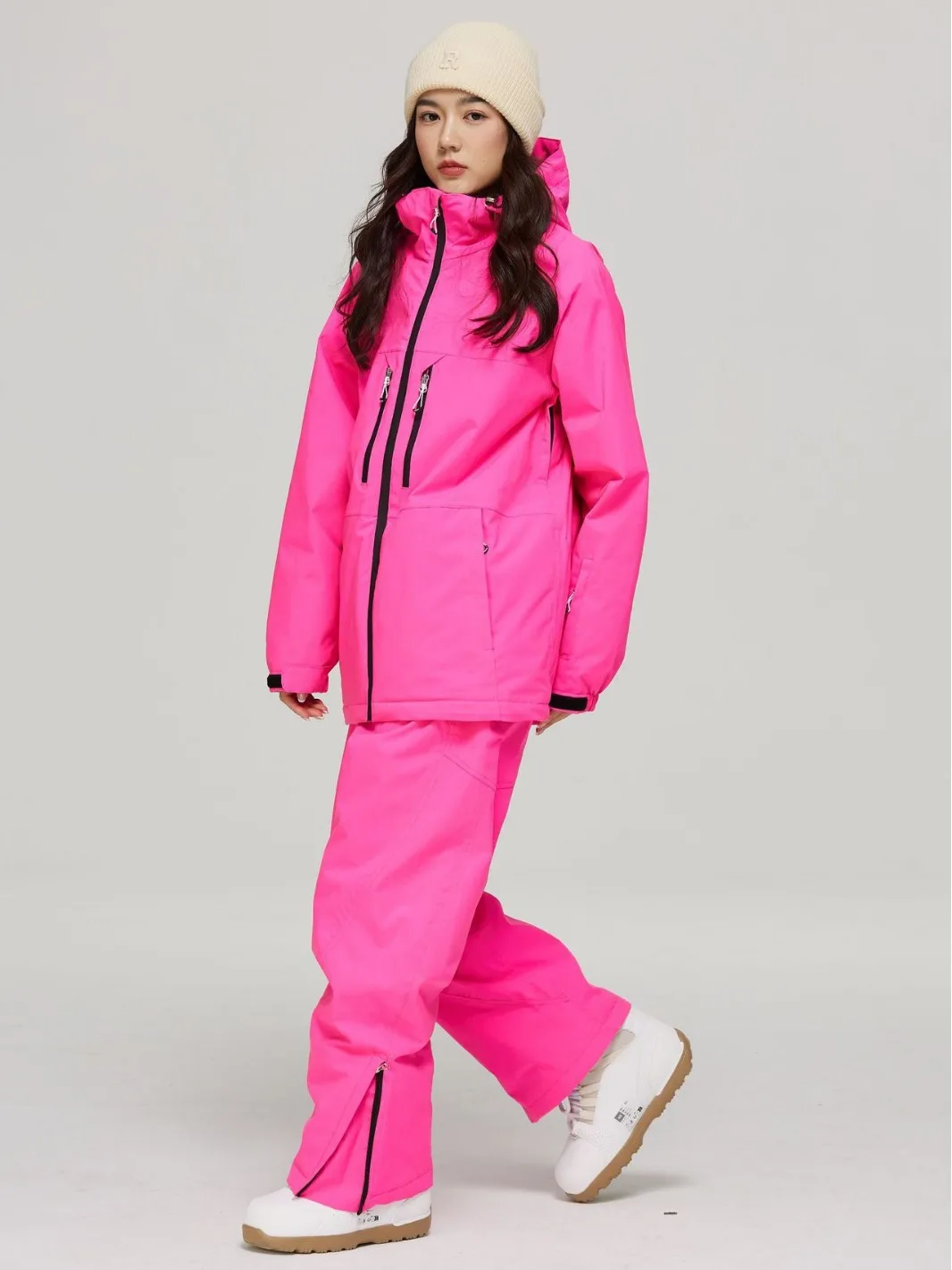 

Unisex Oversized Ski Suit for Snowboard & Ski, Windproof and Thermal, for Outdoor Sports 406