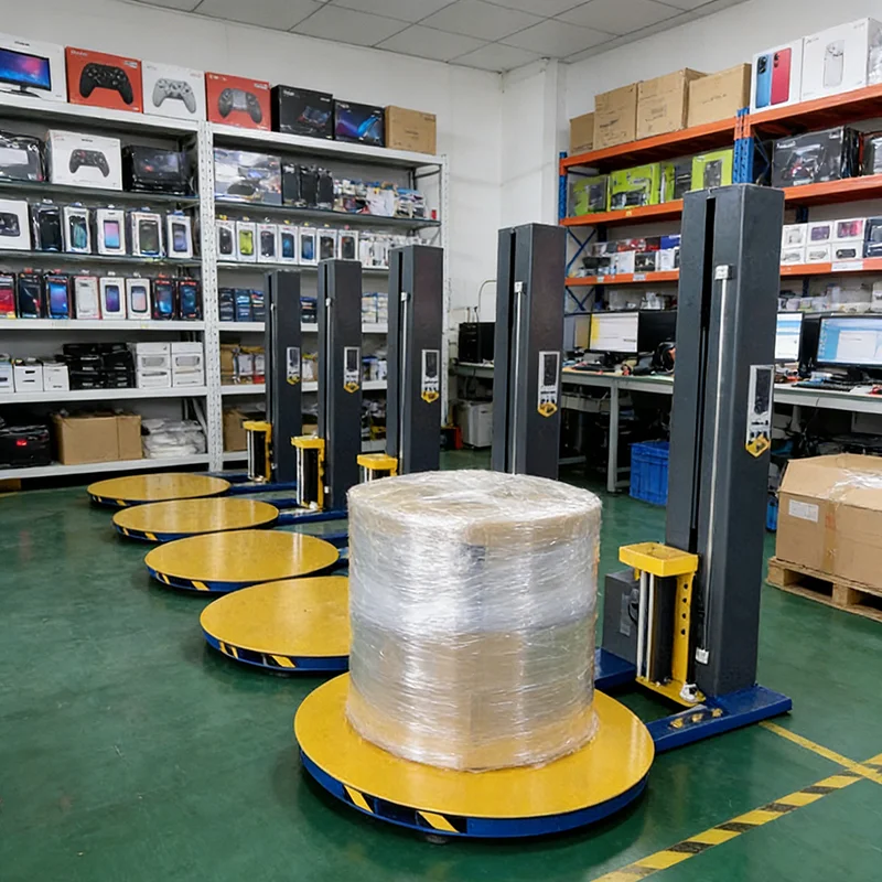 Customized Stretch Film Wrapping Machine Pallet Packing Machine for Carton Box Furniture Goods Transportation Packaging Tool