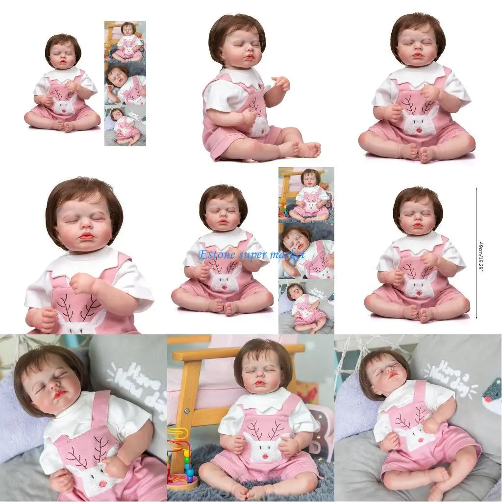 

090B 19inch Simulation Cuddle for Doll for Baby Infant Children Xmas G