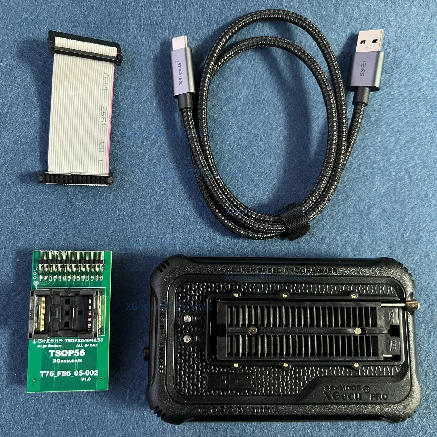 XGecu T76 USB3.0 uniwersalny programator dla EEPROM NOR NAND EMMC MCU GAL;Minpro/TL866II/T56 wymiana + adapter TSOP32/40/48/56